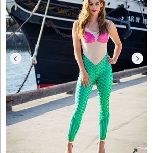 Pink Mermaid Bodysuit Costume